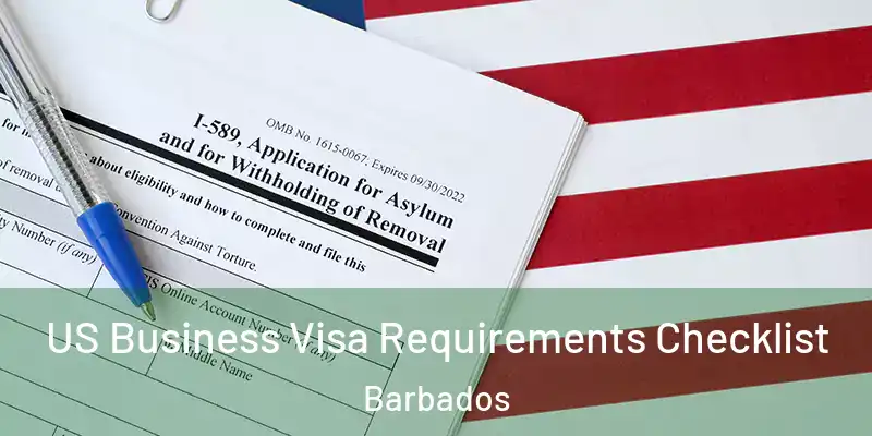  US Business Visa Requirements Checklist Barbados